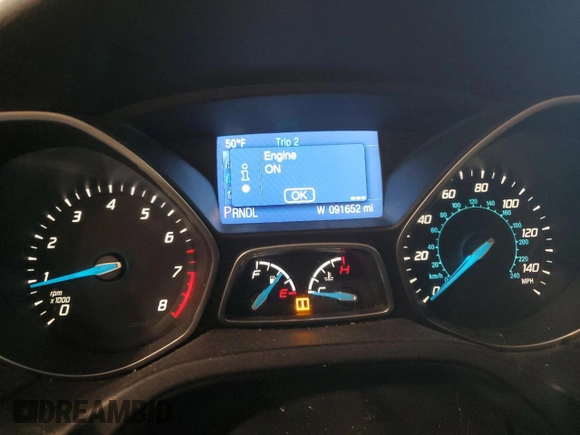 2014 Ford Focus SE with VIN 1FADP3F24EL194616, listed as a Copart auction lot 48230895 with 91,652 mi miles and Salvage Title. Bid and sale history available at carsss.com. Image 9.