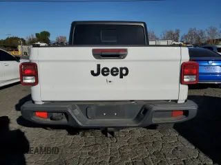 2022 Jeep Gladiator Willys with VIN 1C6HJTAG9NL143314, listed as a Copart auction lot 87974155 with 25,106 mi miles and Salvage title. Bid and sale history available at DreamBid. Image 6.