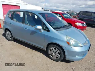 2007 Honda Fit with VIN JHMGD38417S026289, listed as a IAAI auction lot 41706896 with 139,721 mi miles. Bid and sale history available at carsss.com. Image 1.