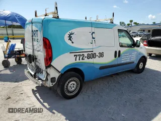 2016 Ram ProMaster City Cargo Tradesman with VIN ZFBERFAT0G6B52042, listed as a Copart auction lot 61444835 with 143,723 mi miles and Salvage title. Bid and sale history available at DreamBid. Image 3.