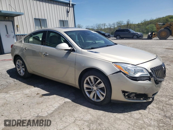 2014 Buick Regal Premium II with VIN 2G4GS5GX6E9263157, listed as a Copart auction lot 54825775 with 103,403 mi miles and Salvage title. Bid and sale history available at DreamBid. Image 4.