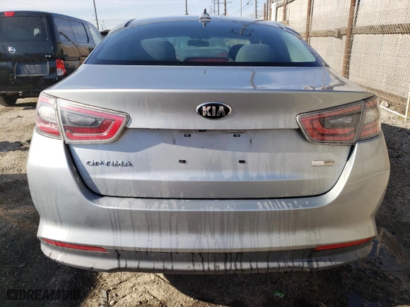 2015 Kia Optima Hybrid with VIN KNAGM4AD7F5083740, listed as a Copart auction lot 49477985 with NaN miles and Salvage Title. Bid and sale history available at carsss.com. Image 6.