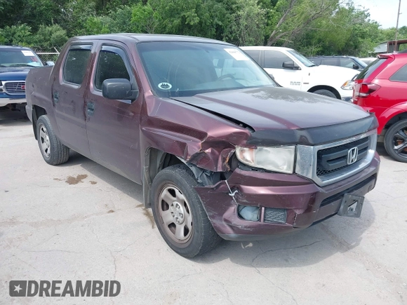 2009 Honda Ridgeline RT with VIN 5FPYK16239B109716, listed as a IAAI auction lot 42068772 with 206,649 mi miles. Bid and sale history available at carsss.com. Image 1.