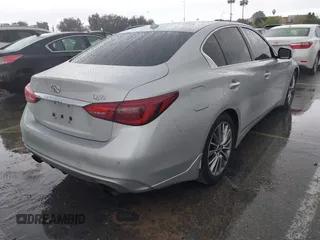 2018 Infiniti Q50 Luxe with VIN JN1EV7AP9JM362191, listed as a IAAI auction lot 41777017 with 80,394 mi miles and . Bid and sale history available at carsss.com. Image 4.