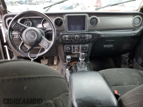 2022 Jeep Gladiator Sport S with VIN 1C6HJTAG3NL108851, listed as a Copart auction lot 38134614 with 17,017 mi miles and Salvage title. Bid and sale history available at DreamBid. Image 8.
