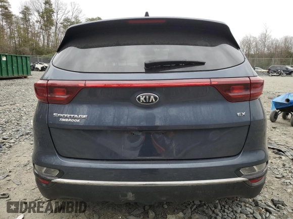 2020 Kia Sportage EX with VIN KNDPNCAC9L7766461, listed as a Copart auction lot 47603845 with 49,607 mi miles and Salvage title. Bid and sale history available at DreamBid. Image 6.