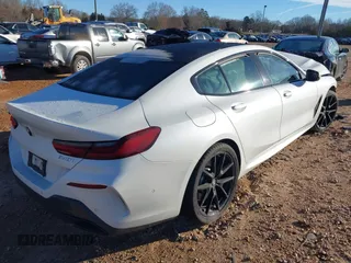 2021 BMW 8 Series 840i with VIN WBAGV2C0XMCE91866, listed as a IAAI auction lot 41688628 with 1 mi miles. Bid and sale history available at carsss.com. Image 4.