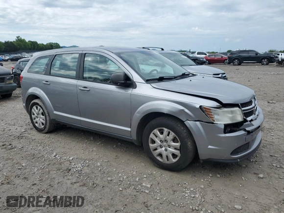 2015 Dodge Journey American Value with VIN 3C4PDCAB6FT552201, listed as a Copart auction lot 53934925 with 158,898 mi miles and Salvage Title. Bid and sale history available at DreamBid. Image 4.