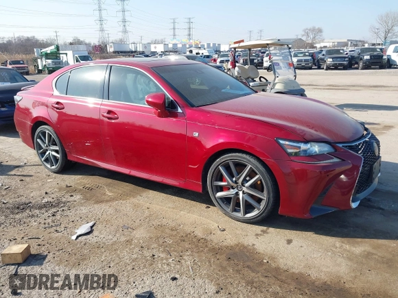 2016 Lexus GS 350 with VIN JTHBZ1BLXGA003499, listed as a IAAI auction lot 41576053 with 33,377 mi miles. Bid and sale history available at carsss.com. Image 1.