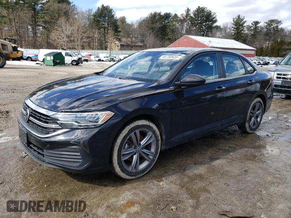2023 Volkswagen Jetta SE with VIN 3VW7M7BU1PM036442, listed as a Copart auction lot 46730935 with 17,385 mi miles and Salvage title. Bid and sale history available at DreamBid. Image 1.
