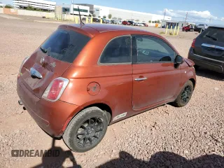 2015 FIAT 500 Pop with VIN 3C3CFFAR0FT545479, listed as a Copart auction lot 51787745 with 134,223 mi miles and Salvage Title. Bid and sale history available at carsss.com. Image 3.