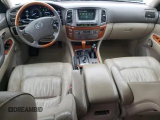 2004 Lexus LX 470 with VIN JTJHT00W343547828, listed as a Copart auction lot 48982045 with 196,877 mi miles and Salvage Title. Bid and sale history available at DreamBid. Image 8.