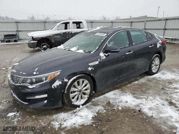 2017 Kia Optima EX with VIN 5XXGU4L34HG149747, listed as a Copart auction lot 44791345 with 48,062 mi miles and Salvage Title. Bid and sale history available at carsss.com. Image 1.