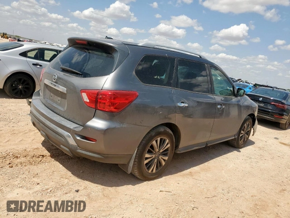 2017 Nissan Pathfinder SL with VIN 5N1DR2MN0HC645438, listed as a Copart auction lot 61348285 with 200,482 mi miles and Salvage title. Bid and sale history available at DreamBid. Image 3.