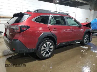2025 Subaru Outback Limited с VIN 4S4BTANC8S3152260, выставлен на аукционе Copart как лот 51670535 с пробегом 1 349 миль миль и Списание • Salvage title. История ставок и продаж доступна на DreamBid. Изображение 3.
