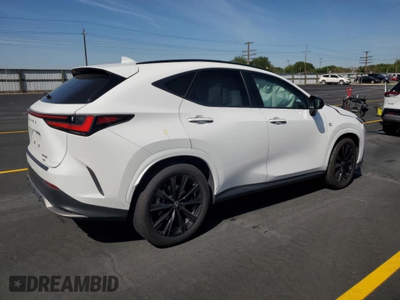 2024 Lexus NX 350 F Sport z VIN 2T2KGCEZ9RC040301, wystawiony jako Copart lot #58725945 z przebiegiem Nie podano mil oraz Szkoda całkowita • Salvage title. Historia ofert i sprzedaży dostępna na DreamBid. Obrazek 3.