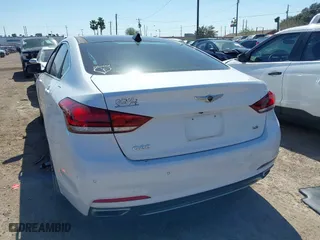 2018 Genesis G80 3.8L with VIN KMHGN4JE8JU227590, listed as a IAAI auction lot 41668042 with 69,914 mi miles. Bid and sale history available at carsss.com. Image 3.