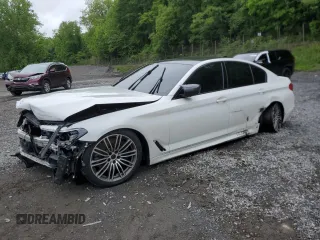 2019 BMW 5 Series M550i xDrive with VIN WBAJB9C54KB288569, listed as a Copart auction lot 58707235 with Not provided miles and Salvage title. Bid and sale history available at DreamBid. Image 1.