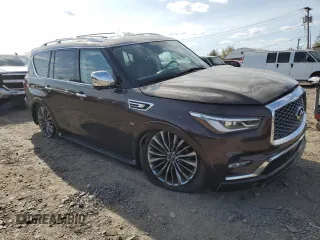 2018 Infiniti QX56 8-passenger with VIN JN8AZ2NC9J9440597, listed as a Copart auction lot 78567424 with 94,218 mi miles and Salvage Title. Bid and sale history available at carsss.com. Image 4.