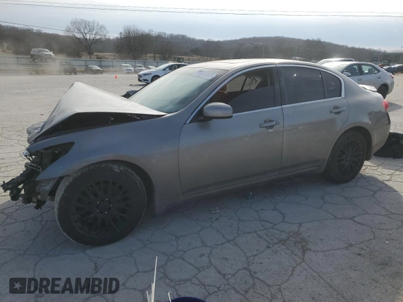 2007 Infiniti G35 Sedan Journey with VIN JNKBV61EX7M722102, listed as a Copart auction lot 41877035 with 246,000 mi miles and Salvage Title. Bid and sale history available at carsss.com. Image 1.