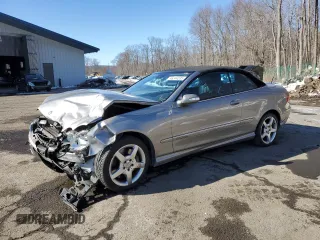 2005 Mercedes-Benz CLK-Class 5.0L with VIN WDBTK75J05F140800, listed as a Copart auction lot 46344235 with 75,931 mi miles and Salvage Title. Bid and sale history available at carsss.com. Image 1.