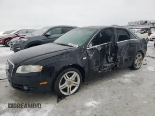 2007 Audi A4 2.0T with VIN WAUAF78E47A093098, listed as a Copart auction lot 86976454 with 98,237 mi miles and Clean Title. Bid and sale history available at carsss.com. Image 1.