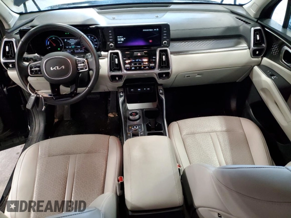 2023 Kia Sorento EX with VIN KNDRHDLG8P5228051, listed as a Copart auction lot 57445865 with 11,770 mi miles and Salvage title. Bid and sale history available at DreamBid. Image 8.