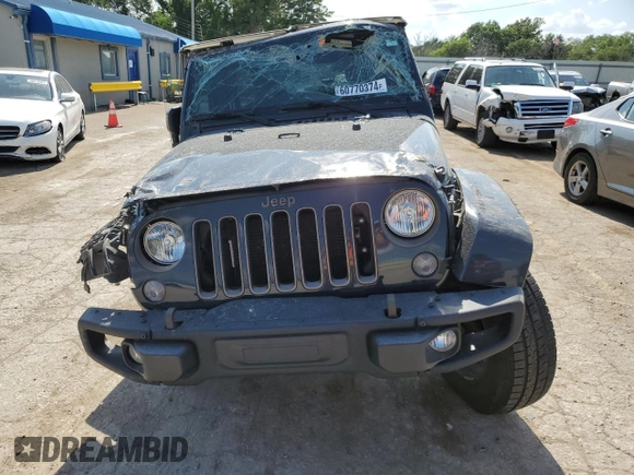 2018 Jeep Wrangler JK Unlimited Golden Eagle with VIN 1C4BJWDG4JL881205, listed as a Copart auction lot 60770374 with 53,350 mi miles and Salvage Title. Bid and sale history available at carsss.com. Image 5.