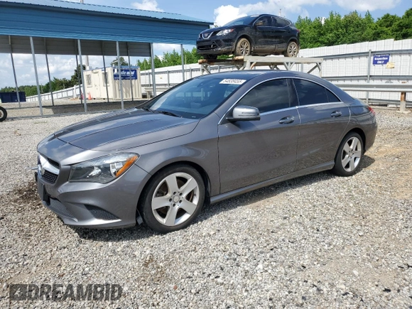 2016 Mercedes-Benz CLA 250 with VIN WDDSJ4GBXGN327433, listed as a Copart auction lot 54838455 with 93,941 mi miles and Salvage title. Bid and sale history available at DreamBid. Image 1.