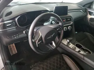 2019 Genesis G70 3.3T Advanced with VIN KMTG34LE8KU042482, listed as a Copart auction lot 45921005 with 0 mi miles and Salvage Title. Bid and sale history available at carsss.com. Image 8.