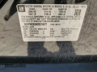 2014 Cadillac SRX Performance Collection with VIN 3GYFNCE38ES579877, listed as a Copart auction lot 55495715 with 187,418 mi miles and Clean Title. Bid and sale history available at carsss.com. Image 13.
