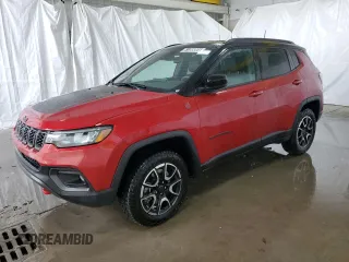 2025 Jeep Compass Trailhawk with VIN 3C4NJDDN8ST532442, listed as a Copart auction lot 61386085 with 11,207 mi miles and Clean title. Bid and sale history available at DreamBid. Image 1.