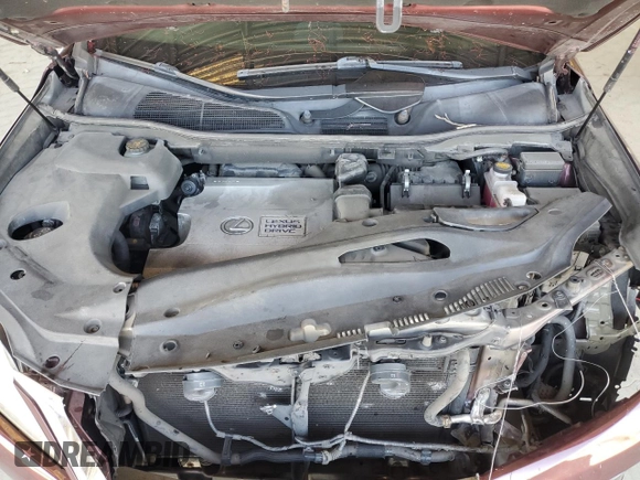 2013 Lexus RX 450h with VIN JTJBC1BA4D2064397, listed as a Copart auction lot 61994345 with 124,106 mi miles and Salvage title. Bid and sale history available at DreamBid. Image 12.