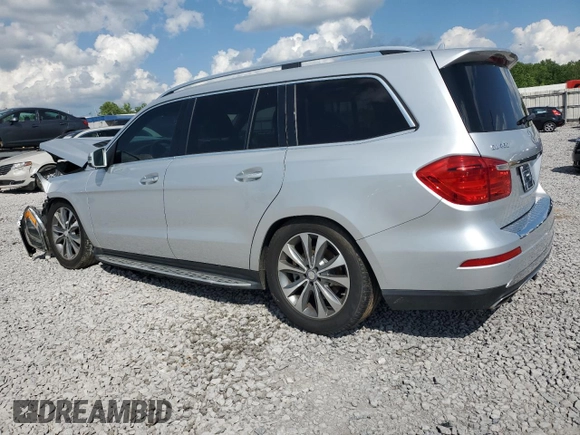 2014 Mercedes-Benz GL 450 with VIN 4JGDF7CE1EA400484, listed as a Copart auction lot 56415605 with 157,393 mi miles and Salvage title. Bid and sale history available at DreamBid. Image 2.