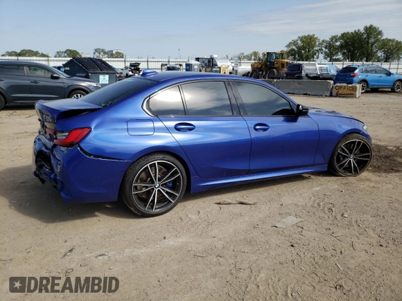2021 BMW 3 Series M340i xDrive with VIN 3MW5U9J03M8B55096, listed as a Copart auction lot 73433514 with 49,381 mi miles and Salvage Title. Bid and sale history available at carsss.com. Image 3.