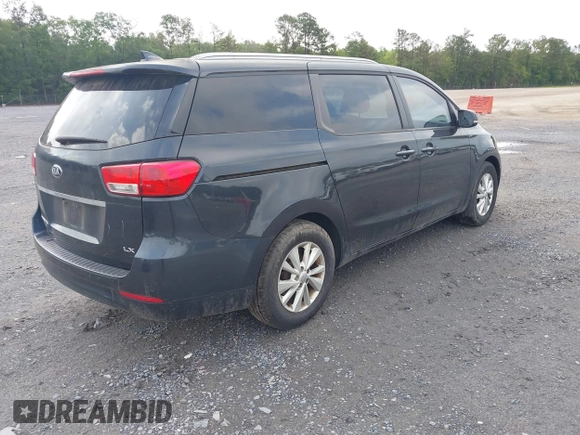 2016 Kia Sedona LX with VIN KNDMB5C16G6188852, listed as a IAAI auction lot 42238208 with 117,045 mi miles and . Bid and sale history available at DreamBid. Image 4.
