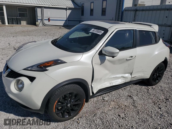 2017 Nissan Juke SL with VIN JN8AF5MR9HT701272, listed as a Copart auction lot 50720005 with 117,399 mi miles and Salvage Title. Bid and sale history available at DreamBid. Image 1.