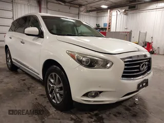 2013 Infiniti JX35 z VIN 5N1AL0MM8DC330445, wystawiony jako IAAI lot #42320811 z przebiegiem 110 255 mil mil oraz . Historia ofert i sprzedaży dostępna na DreamBid. Obrazek 1.