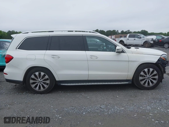 2018 Mercedes-Benz GLS 450 with VIN 4JGDF6EE2JB104367, listed as a IAAI auction lot 42351124 with 141,031 mi miles and . Bid and sale history available at DreamBid. Image 13.