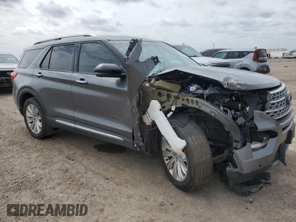 2023 Ford Explorer Limited with VIN 1FMSK7FH1PGA15693, listed as a Copart auction lot 46458305 with 35,295 mi miles and Salvage Title. Bid and sale history available at carsss.com. Image 4.