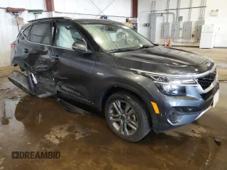 2022 Kia Seltos S with VIN KNDEUCAA6N7271498, listed as a Copart auction lot 55357785 with 40,379 mi miles and Salvage title. Bid and sale history available at DreamBid. Image 4.