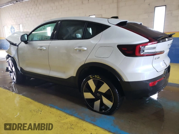 2023 Volvo C40 Recharge Pure Electric Ultimate with VIN YV4ED3GM6P2066097, listed as a Copart auction lot 80301104 with 43,982 mi miles and Salvage Title. Bid and sale history available at carsss.com. Image 2.