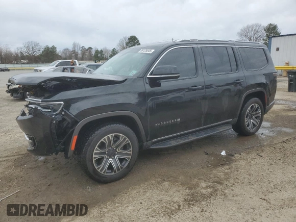 2022 Jeep Wagoneer Series III with VIN 1C4SJUDTXNS115301, listed as a Copart auction lot 89125845 with 60,674 mi miles and Salvage title. Bid and sale history available at DreamBid. Image 1.