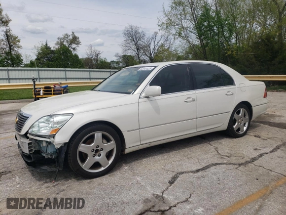 2005 Lexus LS 430 with VIN JTHBN36F250182474, listed as a Copart auction lot 54141425 with 177,907 mi miles and Salvage Title. Bid and sale history available at carsss.com. Image 1.