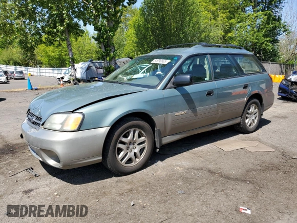 2003 Subaru Legacy Outback с VIN 4S3BH665837642145, выставлен на аукционе Copart как лот 54996665 с пробегом 167 036 миль миль и Списание • Salvage title. История ставок и продаж доступна на DreamBid. Изображение 1.