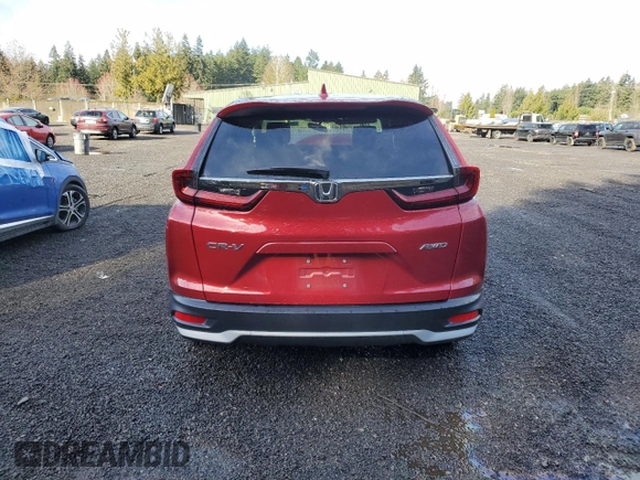 2021 Honda CR-V EX with VIN 2HKRW2H53MH629083, listed as a Copart auction lot 49008615 with Not Provided miles and Salvage Title. Bid and sale history available at carsss.com. Image 6.