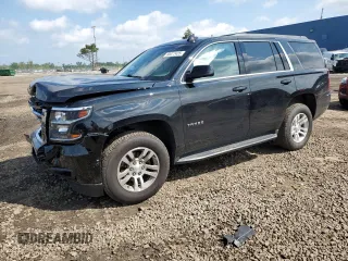 2018 Chevrolet Tahoe LT with VIN 1GNSKBKC6JR340084, listed as a Copart auction lot 60077425 with 59,681 mi miles and Salvage title. Bid and sale history available at DreamBid. Image 1.