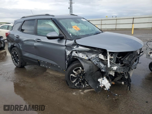 2021 Chevrolet TrailBlazer LT with VIN KL79MRSL5MB158400, listed as a Copart auction lot 43027673 with 33,904 mi miles. Bid and sale history available at carsss.com. Image 4.