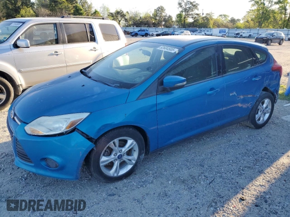 2013 Ford Focus SE with VIN 1FADP3K24DL370018, listed as a Copart auction lot 52604585 with 87,329 mi miles and Clean Title. Bid and sale history available at carsss.com. Image 1.