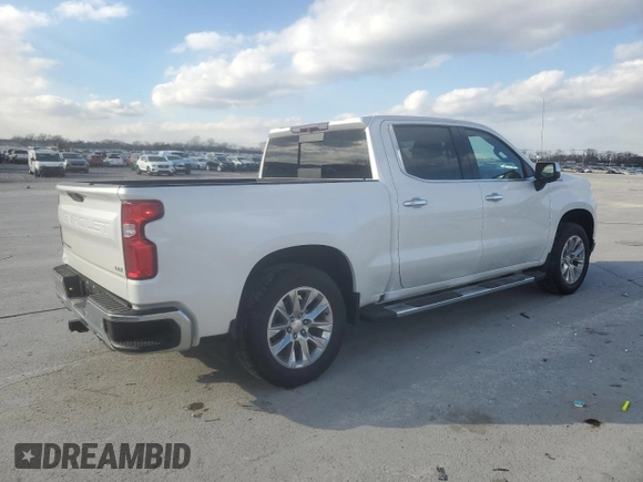 2019 Chevrolet Silverado 1500 LTZ with VIN 1GCUYGEDXKZ163879, listed as a Copart auction lot 42120705 with 52,641 mi miles and Salvage Title. Bid and sale history available at DreamBid. Image 3.